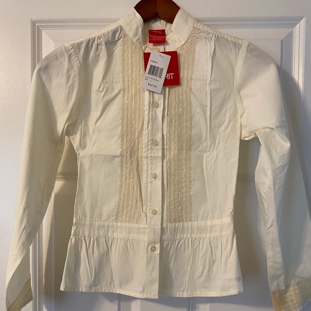 ESPRIT Kids Button Down Shirt Size Large (Girl’s)